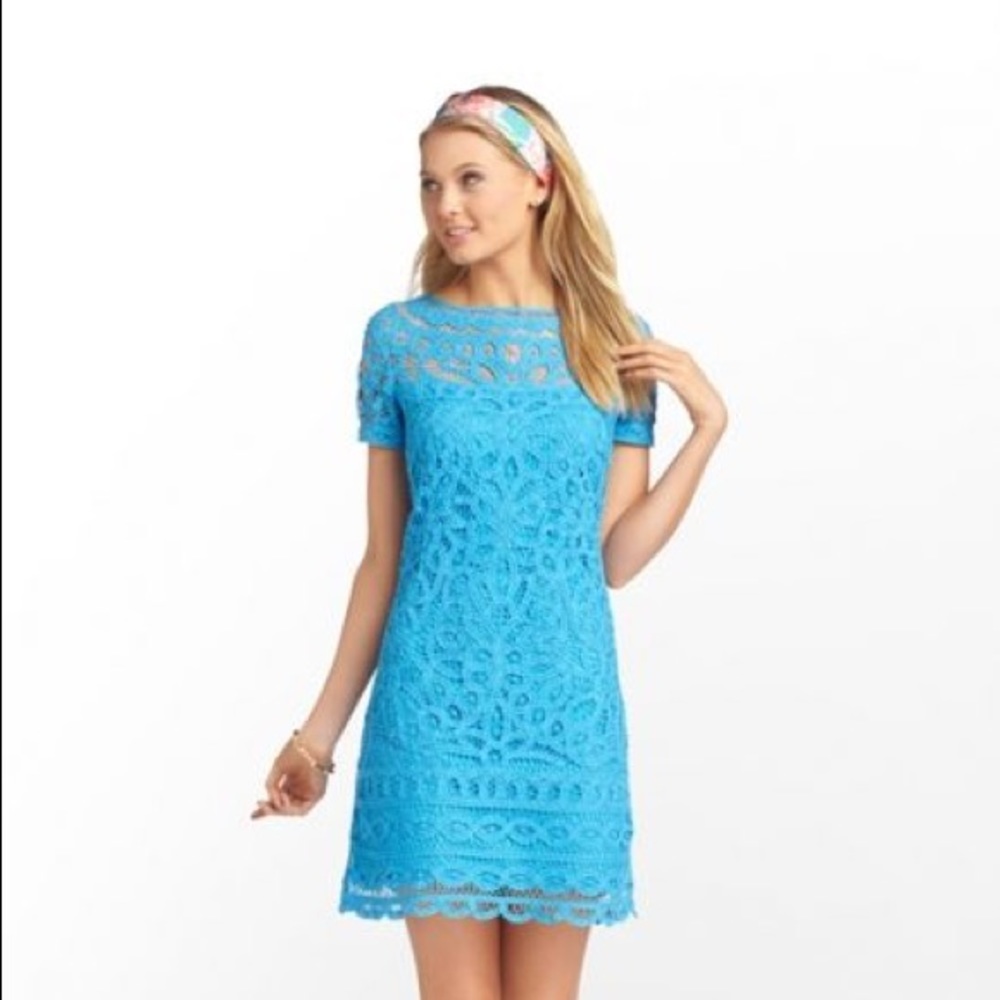 Lilly Pulitzer Blue Mariekate Cocktail Dress